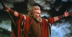 Moses parts the Red Sea Charlton Heston